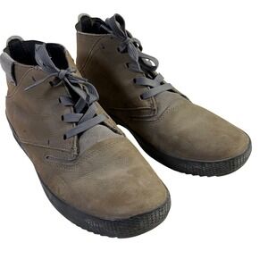 Cushe Leather Chukka Boots Mens 10 Dark Grey Lace Up UM01593